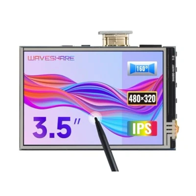 Imagen de Waveshare Raspberry Pi 3.5 Inch Resistive Touch Screen LCD Controlled High Resolution HDMI Interface Display Panel for 2B 3B 3B+ Zero W Support Raspbian Ubuntu System