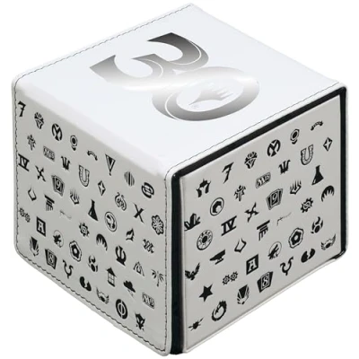 Imagen de Ultra Pro 30th Anniversary Alcove Edge for Magic: The Gathering, almacena y protege hasta 100 cartas MTG de tamaño estándar, ideal para mazo Commander, caja cubierta carga lateral, acabado