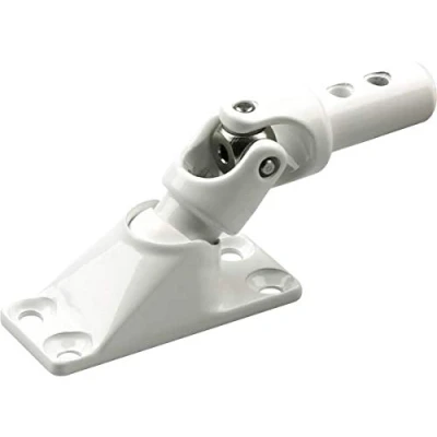 Imagen de Schellenberg 11119 Placa de Apoyo bisagra persianas enrollables accionadas por manivela DE, 42 mm Distancia Entre taladros, Blanca, White us, Winkel 50