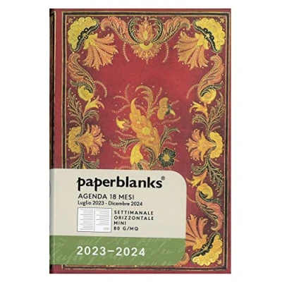 Imagen de Paperblanks Agende 18 meses 2023 2024 Fiammetta Horizontal Mini (95 x 140 mm)