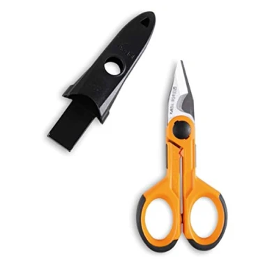 Imagen de BETA 1128FX, Tijera de Electricista con Hojas Rectas Acero Inoxidable y Microdentado, Ideal para Terminales Tubo