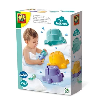Imagen de SES Creative Tortugas apilables para el baño, Multicolor, Talla única (13058)