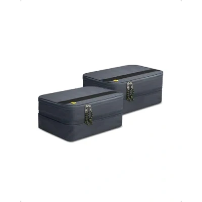 Imagen de Spigen Life Organizador de Maleta Compression Packing Cubes Organizadores Maletas Viaje Expandibles Equipaje Impermeable, 2 piezas (S1+S1) Gris oscuro