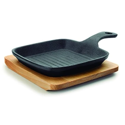 Imagen de Lacor 25876 Mini grill magma 21 x 13.5 2.5 cm hierro fundido, color negro