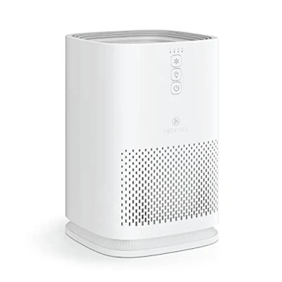 Imagen de Medify MA 14 Purificador de Aire Filtro HEPA True H13 Cobertura 18 m cuadrados Alérgenos, Humo, Polvo, Olores, Polen, Caspa Mascotas Eliminación del 99,9% 0,1 micrones Blanco, Unidad