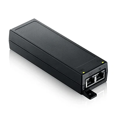 Imagen de Zyxel Powerinjector de un solo puerto 1 2.5G MultiGig 802.3at Inyector PoE+ Fácil conectar y usar Puntos acceso LAN inalámbrica compatibles con IEEE 802.3af/at hasta 30 W [POE12 30W]