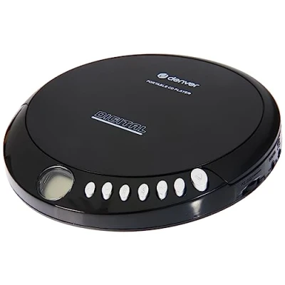 Imagen de Discman Denver DM 24. Reproductor de CD portátil. Compatible con CD, R y CD/RW. Auriculares incluidos