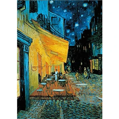 Imagen de Puzzle 1000 Piezas, Terraza de café por la Noche Vincent Van Gogh, 70 x 50 cm, Piezas para Adultos, Juguete Educativo Puzzle, Puzzles Gogh Adultos y Niños