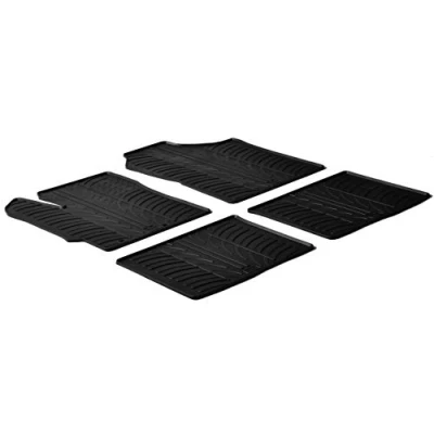 Imagen de Gledring 0265 Juego de alfombrillas suelo Caucho delante y detrás 4 negro 750mm 550mm TOYOTA: Yaris III Hatchback