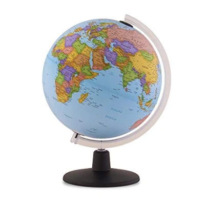 Imagen de Tecnodidattica, Globo Terráqueo NATGEO Beginners 30, Cartografía Política oficial National Geographic Beginners, Giratorio, Texto en Español, Diámetro de 30 cm