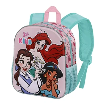 Imagen de Disney Princesas Kind Mochila 3D Pequeña, Rosa, 26 x 31 cm, Capacidad 8.5 L