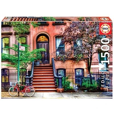 Imagen de Educa Puzzle de 1500 Piezas para Adultos Greenwich Village, Nueva York. Incluye Pegamento Fix Puzzle. A Partir 14 años (18502)