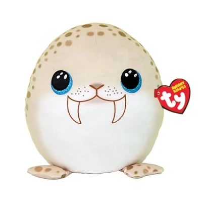 Imagen de Ty Squishy Beanies Cojín Suave de Peluche con Ojos Azules Brillantes, Idea Regalo para Grandes y pequeños, coleccionables, 22 cm, T39265