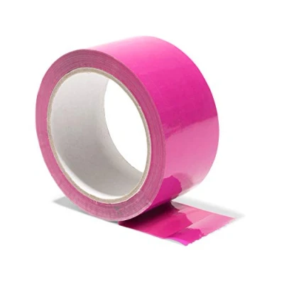 Imagen de Modulor Cinta de Embalaje, Adhesiva Colores, Polipropileno, silenciosa Embalaje con Adhesivo acrílico, Ancho 5 cm x Longitud 66 m, 48 μm Grosor, Color Rosa