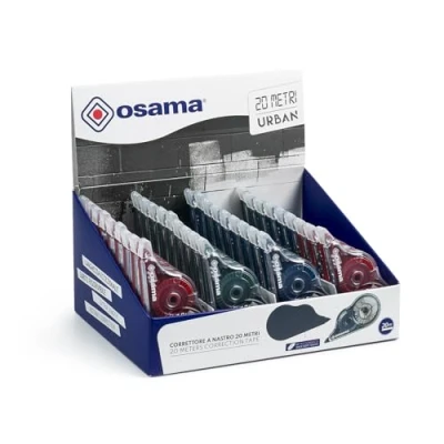 Imagen de Osama Cinta Correctora Blanca, Pack 36 Piezas, 20 M Set Cintas Correctoras Ideal para Material Escolar, Papelería y Oficina Borrar Escribir de Inmediato con Alta Cobertura Larga Duración