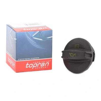 Imagen de TOPRAN 116 744 Tapa, tubuladura de relleno aceite negro con junta SEAT: Leon III Hatchback, ST, Alhambra II, AUDI: A1 Sportback norauto,