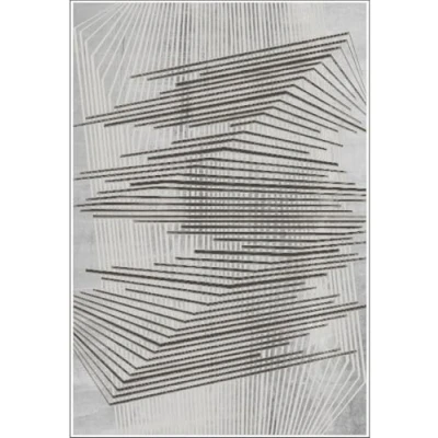 Imagen de MANI TEXTILE Alfombra Nour Gris 200 x 300 cm