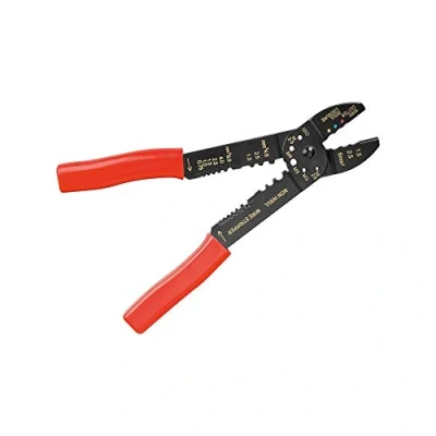 Imagen de Fixpoint 77289 alicates combinados / de engaste para terminales cable aislados engarzar y pelar con cortador cables