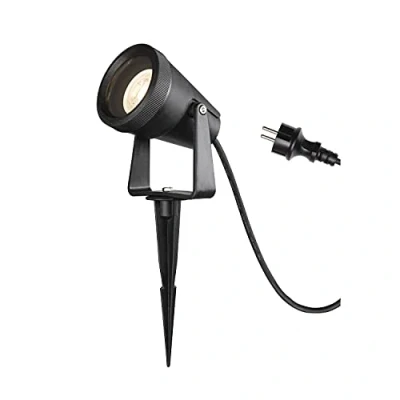 Imagen de SLV Negro luminaria de estaca SAMRINA SP Single QPAR51 / Lámpara iluminar el jardín, proyector Exterior GU10 IP65 7 W