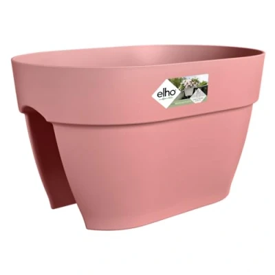 Imagen de Elho Vibia Campana Flower Bridge 40 Jardinera por Balcón Y Exterior Ø 39 x H 22 cm Rosado/Dusty Pink
