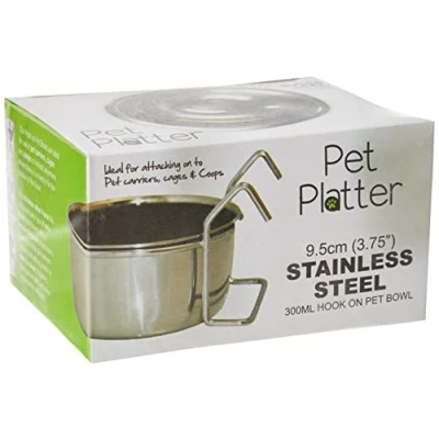 Imagen de Pet Cuisine Plato para Mascotas con Gancho en Cuenco Mascotas, 300 ml