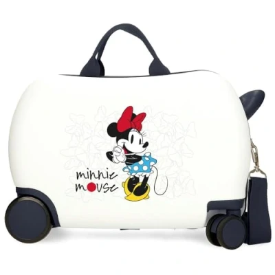 Imagen de Joumma Disney Minnie Magic Maleta Infantil Blanco 45x31x20 cms Rígida ABS 24,6L 1,8 kgs 4 Ruedas Equipaje Mano