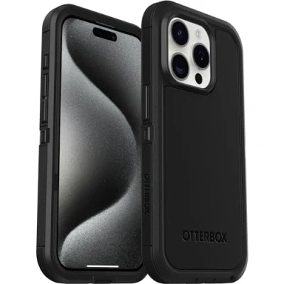 Imagen de Otterbox Defender Xt MagSafe PC Back Cover Negro Apple iPhone 15 Pro