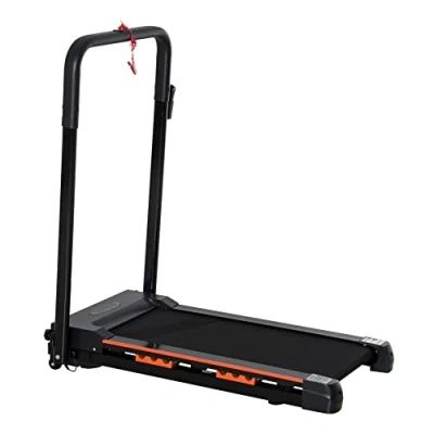 Imagen de HOMCOM Cinta de Correr Plegable Andar 1 6 km/h con Botón Emergencia Pantalla LCD Control Remoto Potencia Motor 500W Ahorra Espacio 105x56x108,5 cm Negro