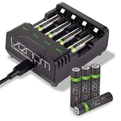 Imagen de Venom Power Estación de Carga con 8 Pilas Recargables AAA 800 mAh