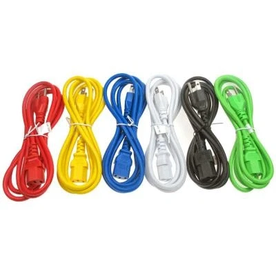 Imagen de Act Cable IEC 1,8m, C13, de alimentación para PC, CEE 7/7 a C13 3 Clavijas Contacto Tierra AK5138 Verde