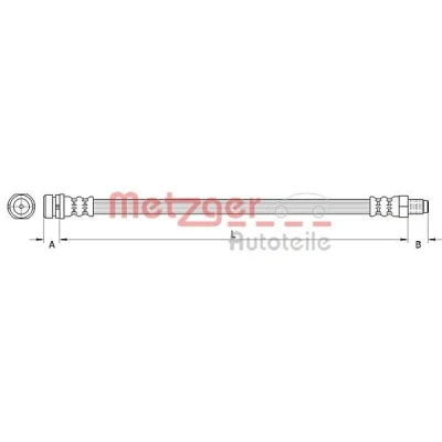 Imagen de METZGER 4110992 Latiguillos de Freno 475