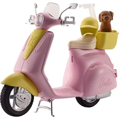 Imagen de Barbie Accesorios moto de Barbie, regalo para niñas y niños 3 9 años (Mattel FRP56)