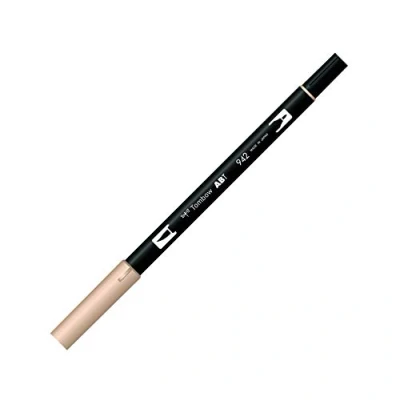 Imagen de Tombow ABT Dual Brush Rotulador Doble Punta Pincel Acuarelable Para Lettering, Dibujo, Pintura, Manga Uso Doméstico y Profesional Color cappuccino