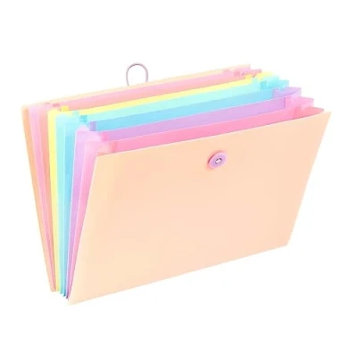 Imagen de Viquel RAINBOW PASTEL Clasificador extensible 8 compartimentos para documentos A4, color beige