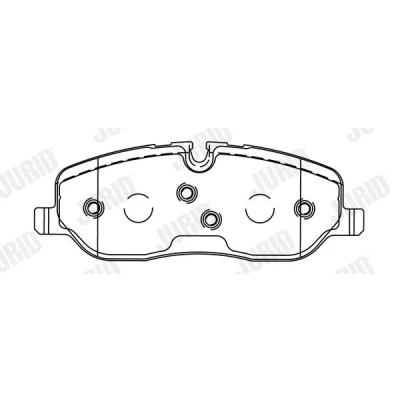 Imagen de JURID 572521J Juego de pastillas freno preparado para indicador desgaste con accesorios LAND ROVER: Range Rover Sport, 3, Discovery 4