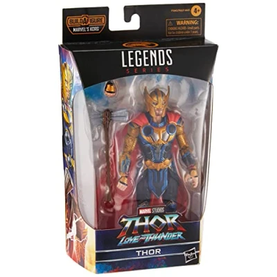 Imagen de Marvel Hasbro F1045 Legends Series Thor: Love and Thunder Figura Coleccionable de Thor 15 cm 3 Accesorios