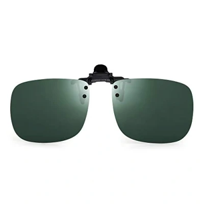 Imagen de JM Polarizadas Clip en Gafas de Sol Sin Marco Flip up Lente Para Graduadas Verde