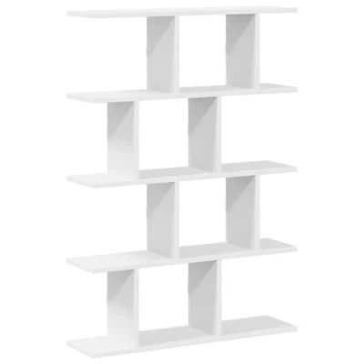 Imagen de vidaXL Estante Cubo Pared 12 Compartimentos Madera ingeniería Blanco