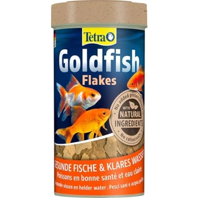 Imagen de Tetra Goldfish Flakes Alimento para todos los peces dorados y otros de agua fría, 250 ml