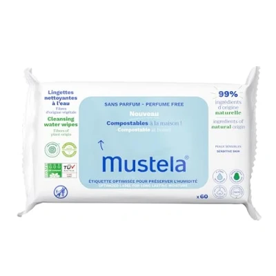 Imagen de Mustela Toallitas composables sin perfume 60 piezas
