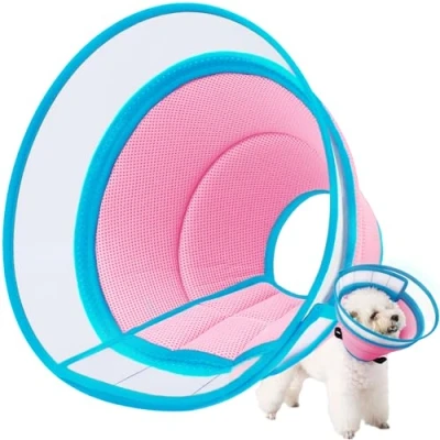 Imagen de Collar Isabelino Perro, Suave para Perro y Gato, Ajustable Collarin Perros No Rascarse,Conos de Recuperación Mascotas,Collar Protección Postoperatoria Perros(Size 1)