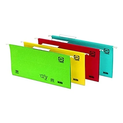 Imagen de Elba Gio Caja de 25 carpetas colgantes para cajón, Fº, color verde