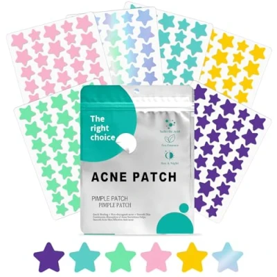 Imagen de 240PCS Parches Para Granos Hidrocoloides Absorbente,Pimple Patches Acne Absorbente Invisible,Con Aceite De Árbol Té y Ácido Salicílico,Día Noche Pimple Patch Transpirables