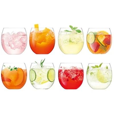 Imagen de LSA International Balloon BL01 Vasos de balón, 450 ml, 8 unidades, transparentes