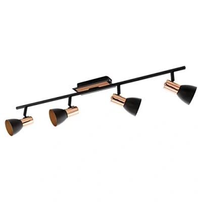Imagen de EGLO Downlight LED Barnham, longitud 78 cm, negro/cobre
