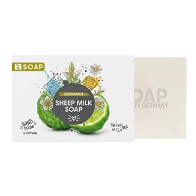 Imagen de jabón de leche oveja MY SOAP, Natural by accentra, SOAP hecho a mano en una caja papel, 100 g, motivo/aroma: bergamota, VE 6