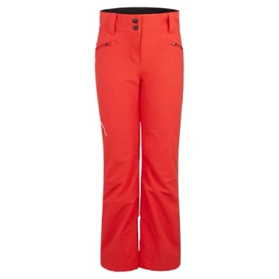 Imagen de Ziener Alin 128 Pantalones de esquí para niños, Transpirables, Impermeables, Libres PFC, Color Rojo