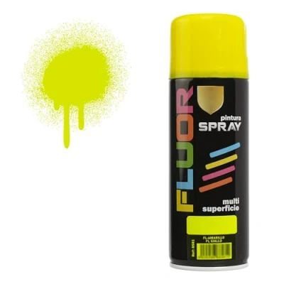 Imagen de H HANSEL HOME Pintura Spray Amarillo Fluorescente 400 Ml