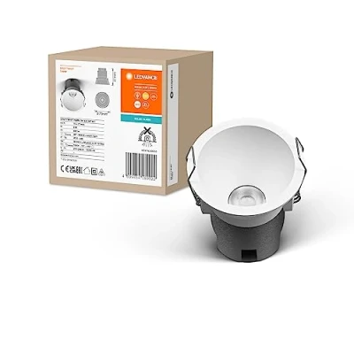 Imagen de LEDVANCE SPOT TWIST Einbau Downlight, weiß, 5W, 400lm, 830 WT, 70mm Durchmesser, warmweiße Lichtfarbe, bis zu 90% Energieersparnis im Vergleich Halogen Downlights, einfache Montage, 3000K