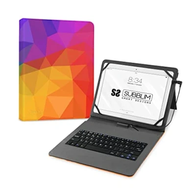 Imagen de Subblim Funda Con Teclado Micro Usb Type C Keytab 11&quot;&quot; Triangulos